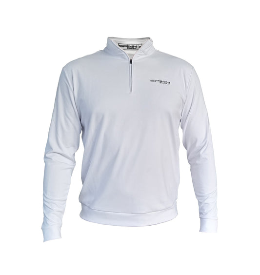 Mid Layer Q-Zip Pullover - White