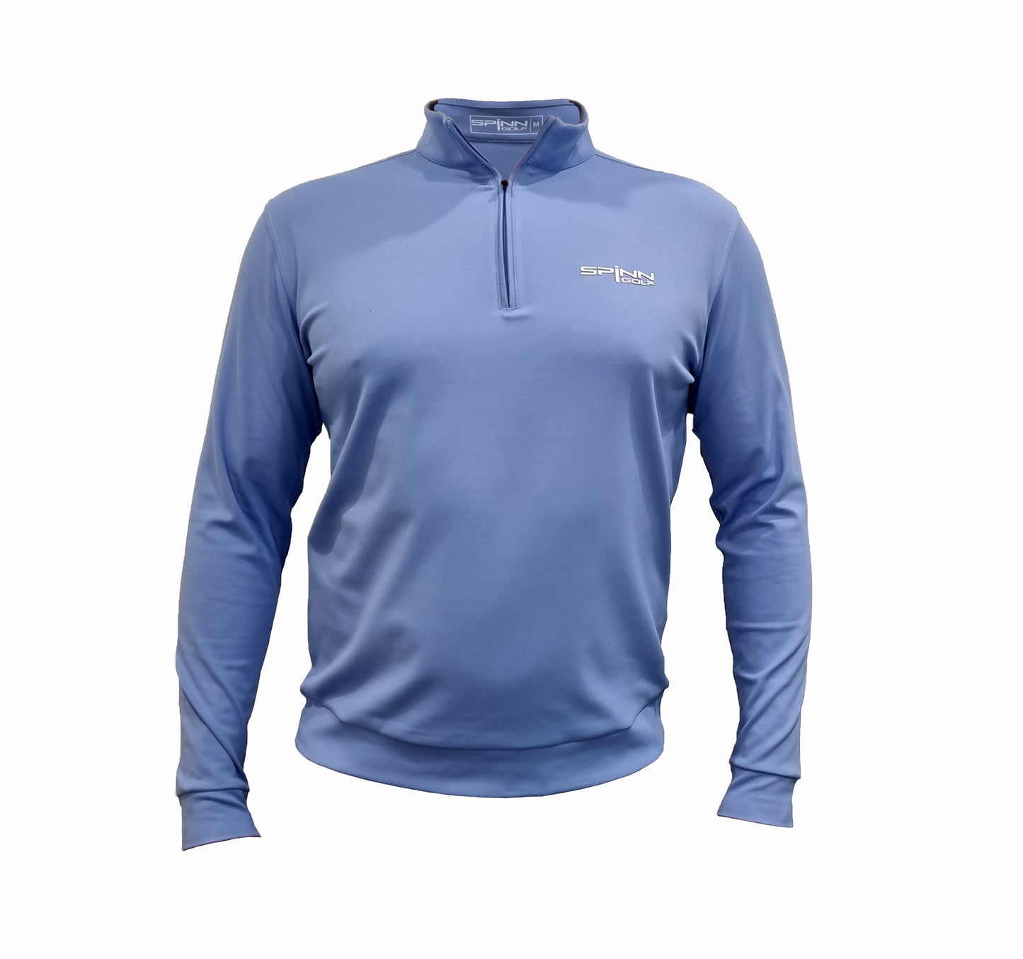 Mid Layer Q-Zip Pullover - Light Blue