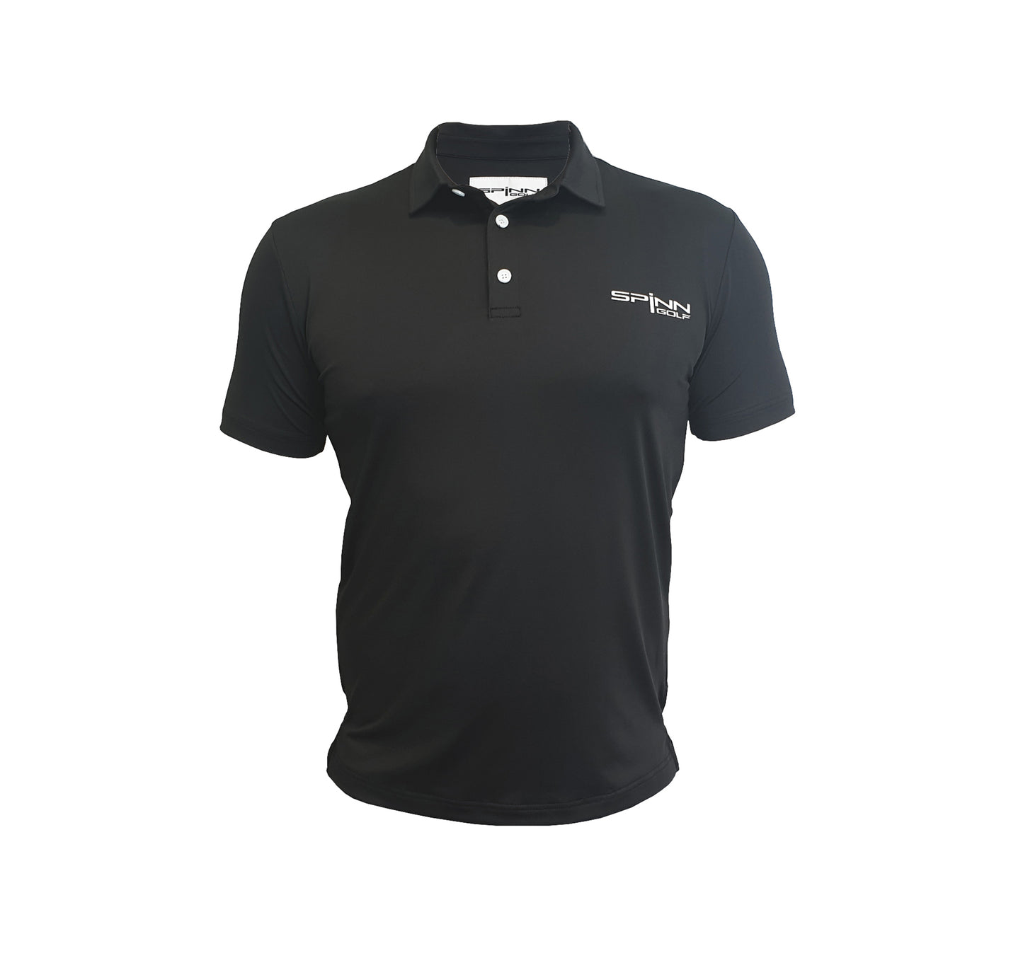 Solid Stretch Polo - Black