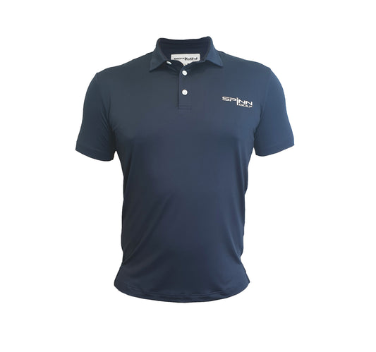 Solid Stretch Polo - Navy